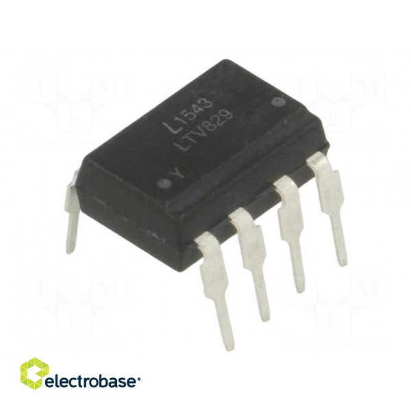 Optocoupler | THT | Ch: 2 | OUT: transistor | Uinsul: 5kV | Uce: 50V | DIP8