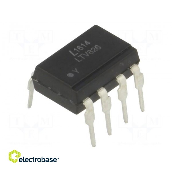 Optocoupler | THT | Ch: 2 | OUT: transistor | Uinsul: 5kV | Uce: 80V | DIP8