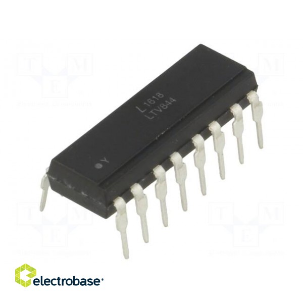 Optocoupler | THT | Ch: 4 | OUT: transistor | Uinsul: 5kV | Uce: 35V | DIP16