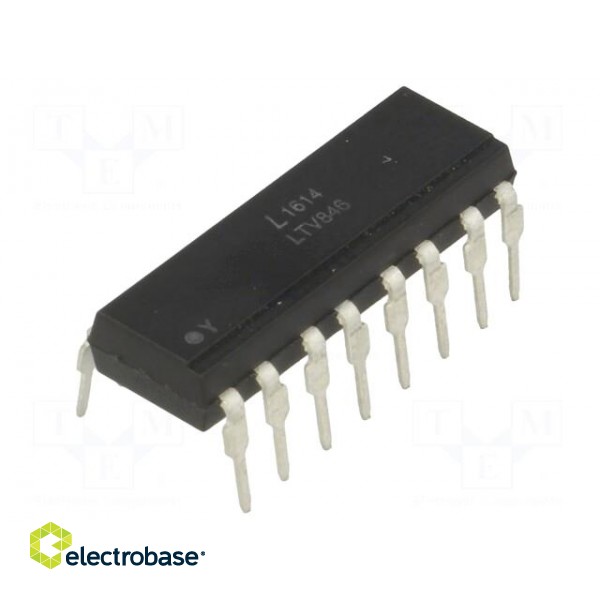 Optocoupler | THT | Channels: 4 | Out: transistor | Uinsul: 5kV | Uce: 80V