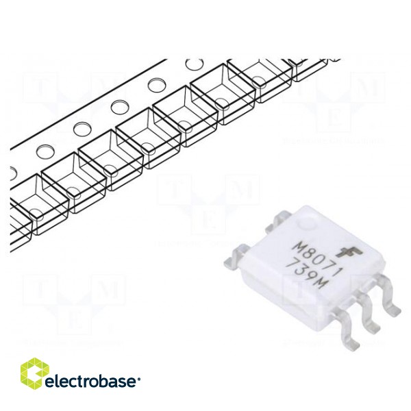 Optocoupler | SMD | Channels: 1 | Out: logic | 3.75kV | 20Mbps | 40kV/μs