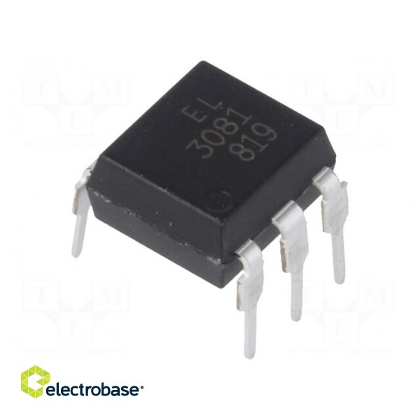 Optotriac | 5kV | zero voltage crossing driver | DIP6 | Ch: 1 | EL308X