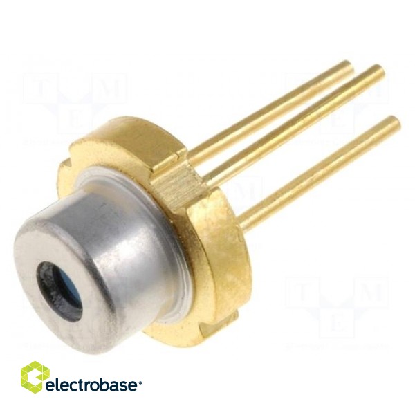 Diode: laser | 630-640nm | 5mW | 7.5/33 | TO18 | Mounting: THT