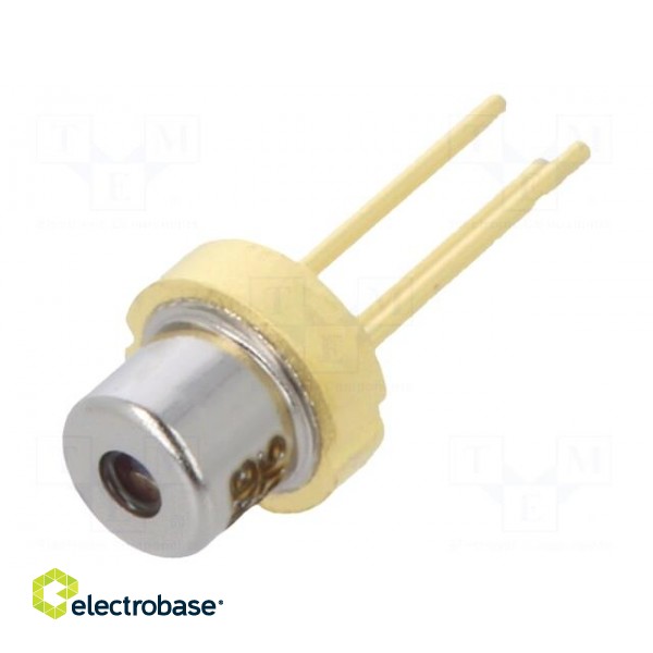 Diode: laser | 645÷660nm | 7mW | 9/28 | THT | 2.2÷2.5VDC | red image 1