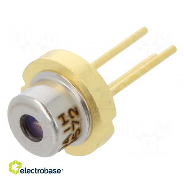 Diode: laser | 645-660nm | 7mW | 9/28 | Mounting: THT | 2.5÷6VDC paveikslėlis 1