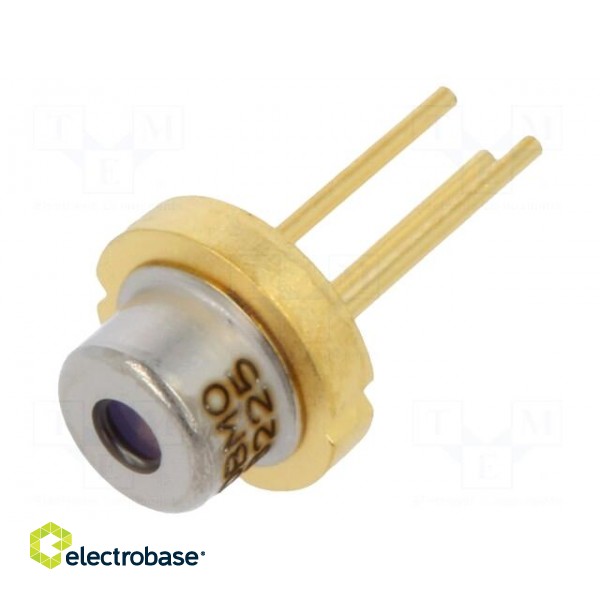 Diode: laser | 653-667nm | 50mW | 9/17 | Mounting: THT | 2÷3VDC paveikslėlis 1