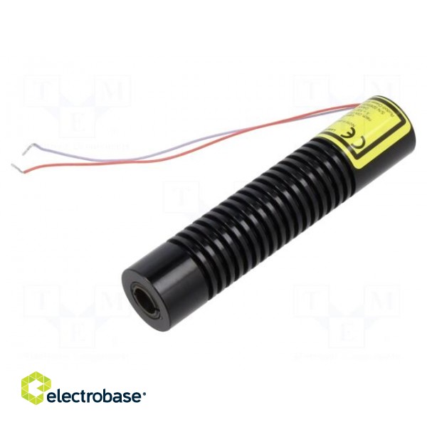 Module: laser | 1mW | green | dot | 532nm | 2.7÷3.3VDC | 85÷370mA