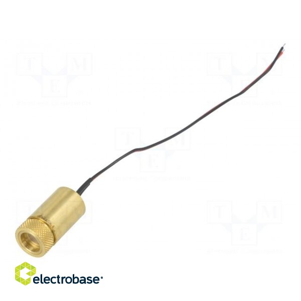 Module: laser | 3mW | red | line | 630-640nm | 2.5÷3.3VDC | 45mA