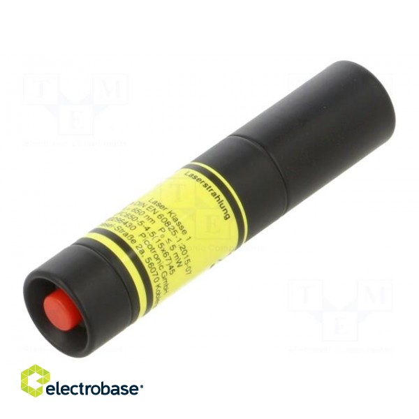 Module: laser | 5mW | red | cross | 650nm | 2.7÷4.5VDC | 10÷30mA | 45° фото 2