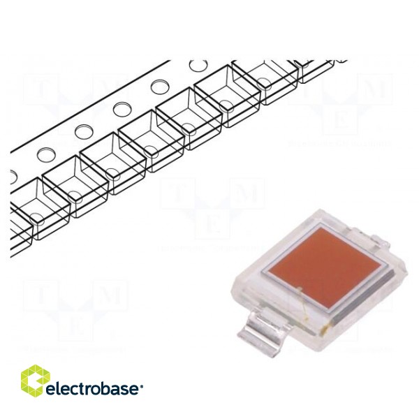 PIN IR photodiode | SMD | 400÷900nm | 60° | 0.1nA | flat