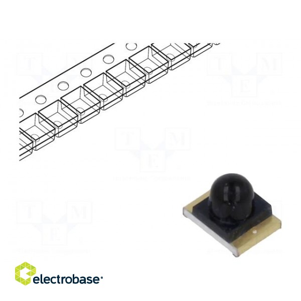 PIN photodiode | 1.8mm | SMD | 940nm | 10nA | convex | black