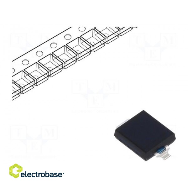 PIN photodiode | SMD | 940nm | 5nA | rectangular | flat | black