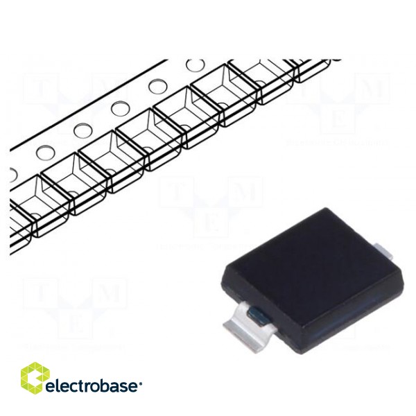 PIN photodiode | 950nm | 0.78-1.05um | 130° | Mounting: SMD