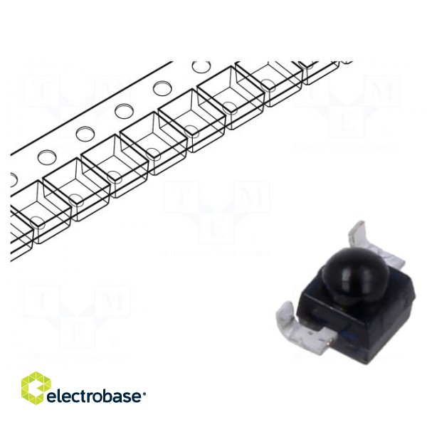 Phototransistor | Gull wing | 1.8mm | λp max: 860nm | 20V | 15°