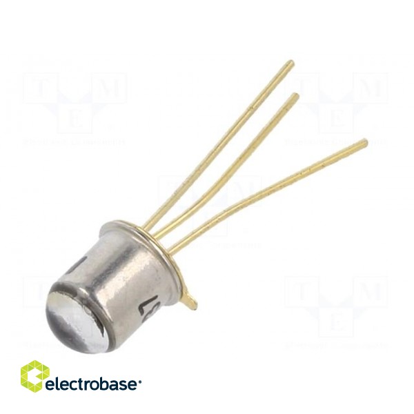 Phototransistor | TO18 | 4.69mm | 40V | Front: convex | 150mW | t(on): 2us