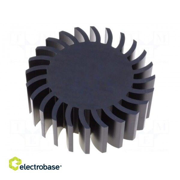 Heatsink | LED | Ø: 105mm | H: 37.5mm | Colour: black