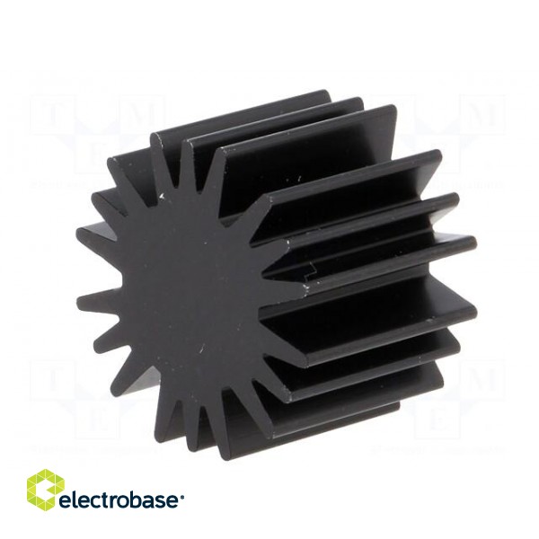 Heatsink | LED | Ø: 20mm | H: 15mm | 6.3K/W | Colour: black image 8