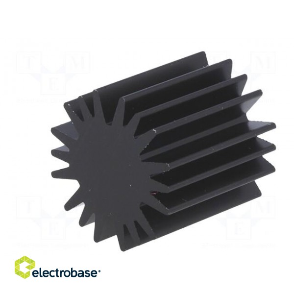 Heatsink | LED | Ø: 20mm | H: 20mm | Colour: black image 6