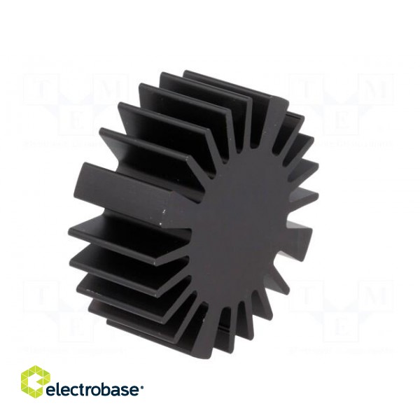 Heatsink | LED | Ø: 50mm | H: 20mm | Colour: black image 8