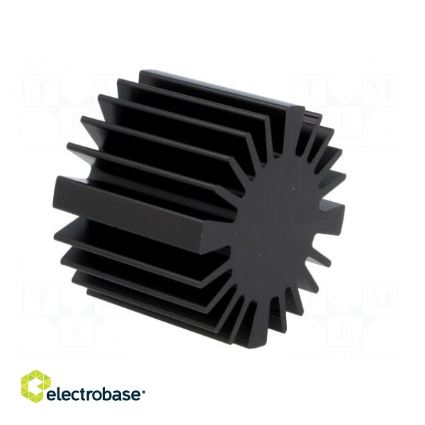 Heatsink | LED | Ø: 50mm | H: 37.5mm | Colour: black image 8