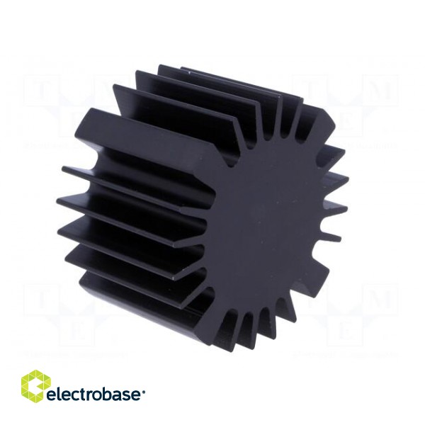 Heatsink | LED | Ø: 60mm | H: 37.5mm | Colour: black image 4