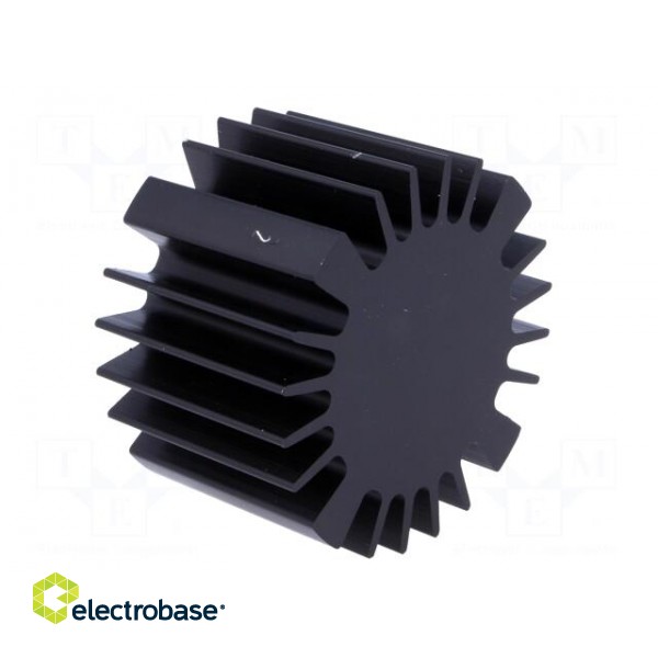 Heatsink | LED | Ø: 60mm | H: 37.5mm | Colour: black image 8