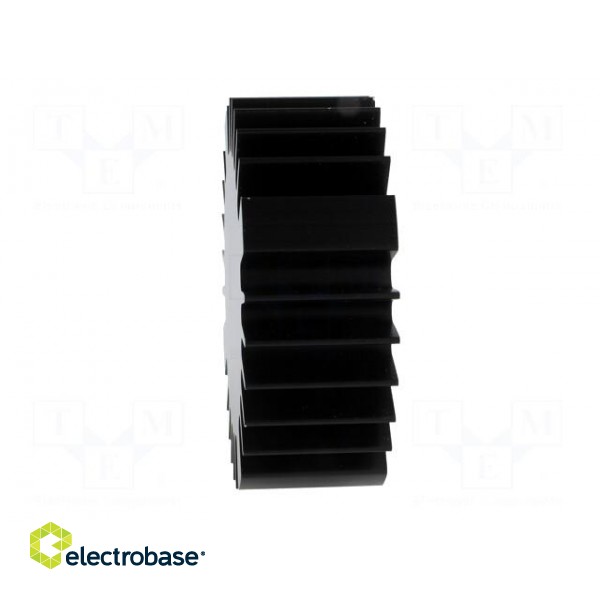 Heatsink | LED | Ø: 70mm | H: 25mm | Colour: black image 3