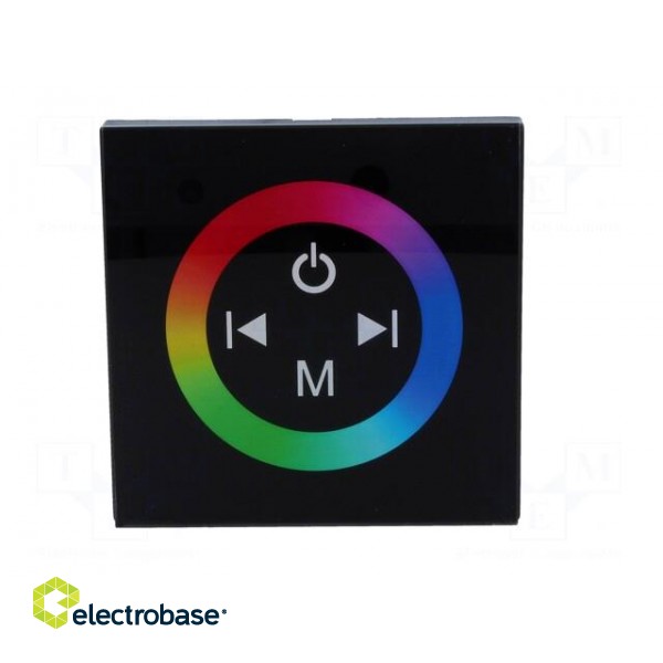 LED controller | Ch: 3 | TM-BOX | 12A | 86x86x36mm | black image 3