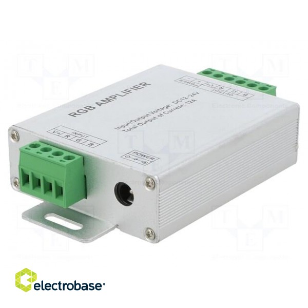 RGB amplifier | RGB lighting control | Ch: 3 | 12A | Usup: 12VDC,24VDC paveikslėlis 1