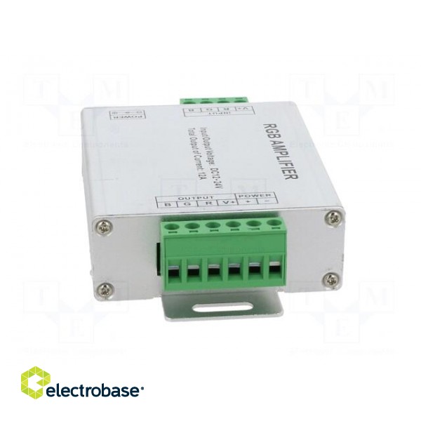 RGB amplifier | RGB lighting control | Ch: 3 | 12A | Usup: 12VDC,24VDC image 5