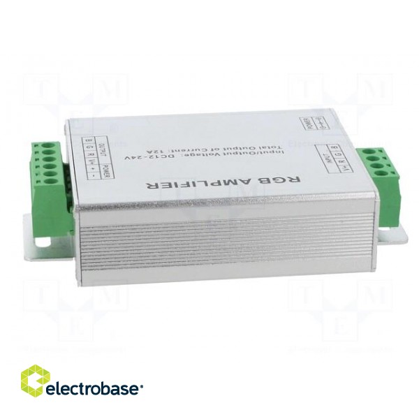RGB amplifier | RGB lighting control | Ch: 3 | 12A | Usup: 12VDC,24VDC paveikslėlis 7