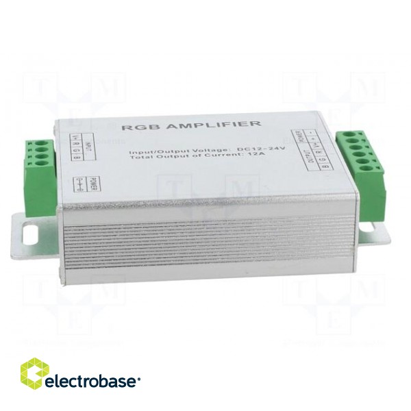 RGB amplifier | RGB lighting control | Ch: 3 | 12A | Usup: 12VDC,24VDC paveikslėlis 3
