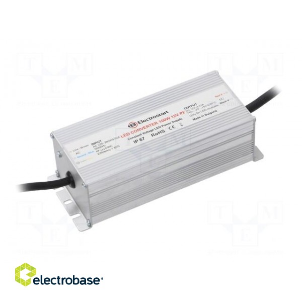 Power supply: switched-mode | 100W | 12VDC | 8A | 180÷295VAC | IP67