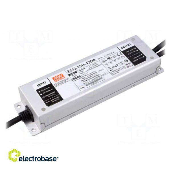 Power supply: switched-mode | Communication: DALI | LED | 150W | 42VDC