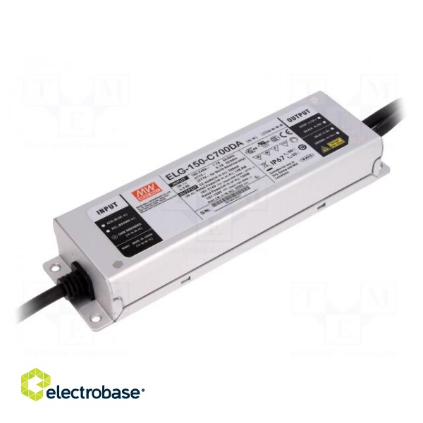 Power supply: switched-mode | Communication: DALI | LED | 150W | 700mA