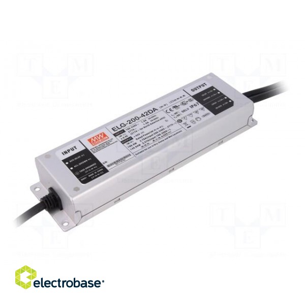 Power supply: switched-mode | Communication: DALI | LED | 200W | 42VDC