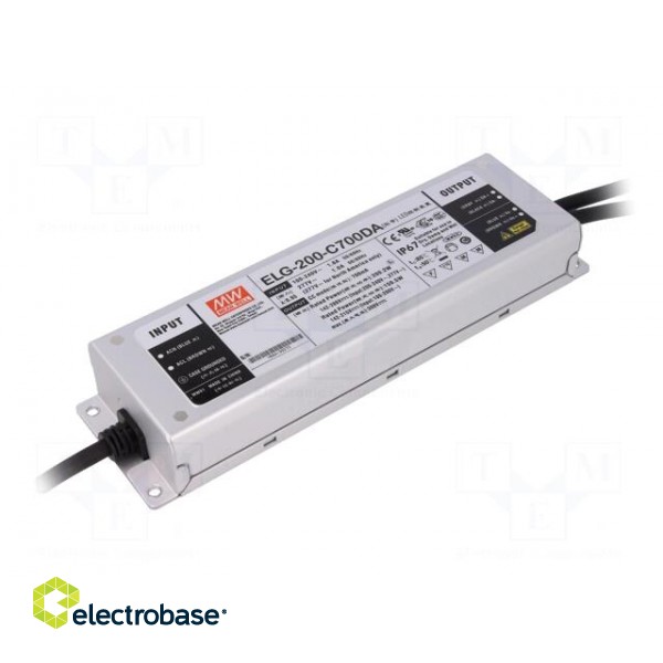 Power supply: switched-mode | Communication: DALI | LED | 200W | 700mA