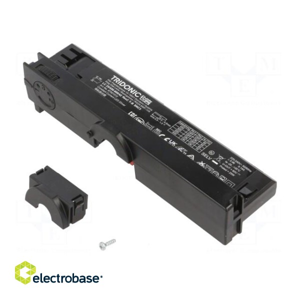 Power supply: switched-mode | IN-TRACK | 25W | 24÷42VDC | 450÷600mA фото 1