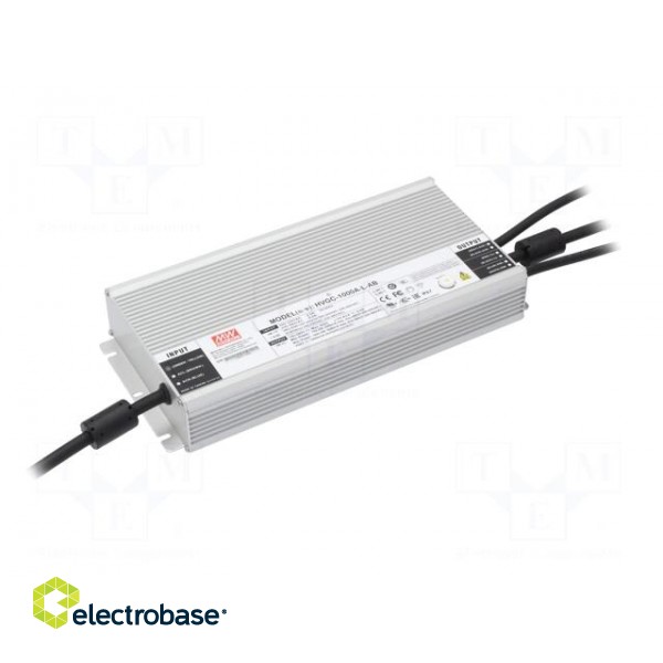 Power supply: switched-mode | LED | 1003.2W | 150÷380VDC | 180÷528VAC
