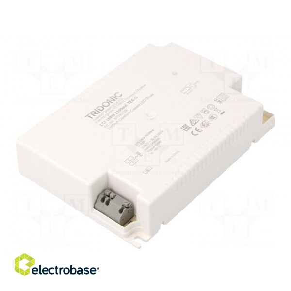 Power supply: switched-mode | LED | 100W | 23.5÷47.5VDC | 2100mA | IP20 image 1