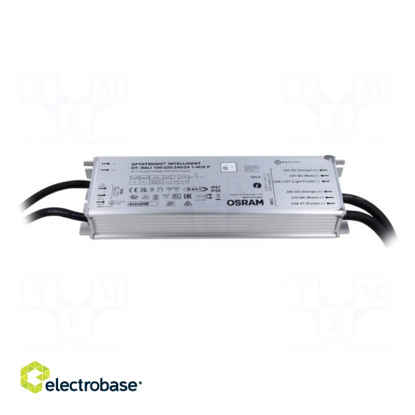 Power supply: switching | LED | 100W | 24VDC | 220÷240VAC | IP66,IP67