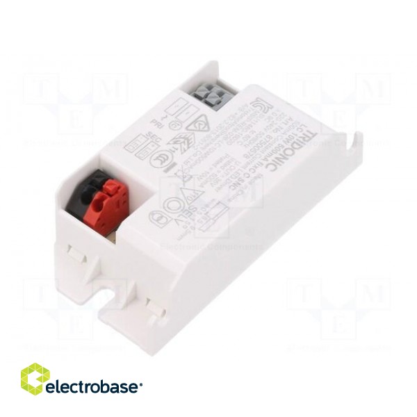Power supply: switched-mode | LED | 10W | 14÷20VDC | 500mA | 198÷264VAC фото 2