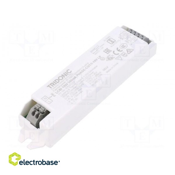 Power supply: switched-mode | LED | 10W | 14÷28VDC | 350mA | 198÷264VAC image 1