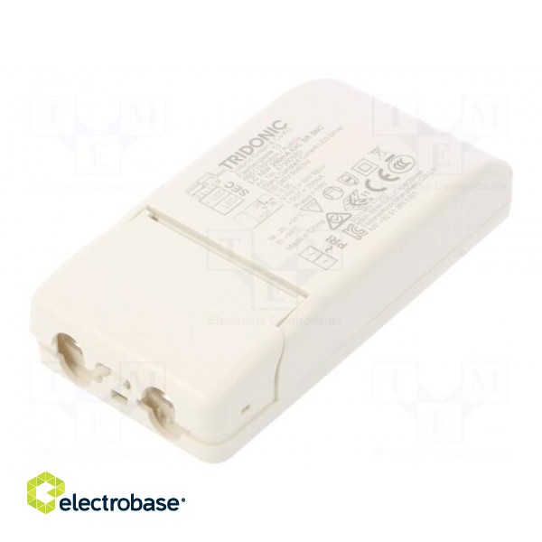 Power supply: switched-mode | LED | 10W | 28÷40VDC | 250mA | 198÷264VAC paveikslėlis 1