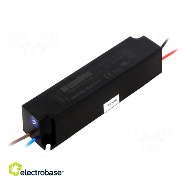 Power supply: switched-mode | LED | 10W | 30÷40VDC | 0.25A | 90÷264VAC