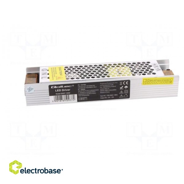 Power supply: switched-mode | LED | 120W | 12VDC | 10A | IP20 | OUT: 1 image 3