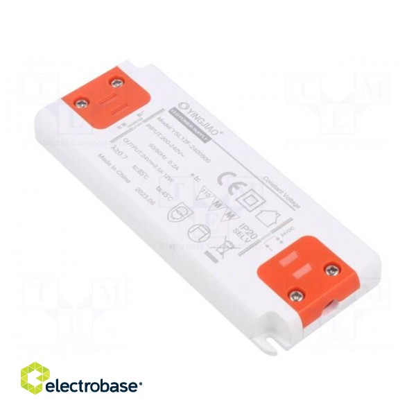 Power supply: switched-mode | LED | 12W | 24VDC | 500mA | 220÷240VAC