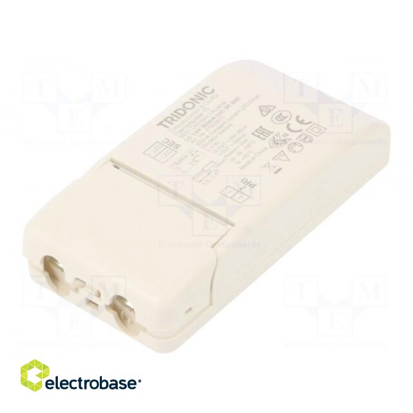 Power supply: switched-mode | LED | 13W | 30÷43VDC | 300mA | 198÷264VAC image 1