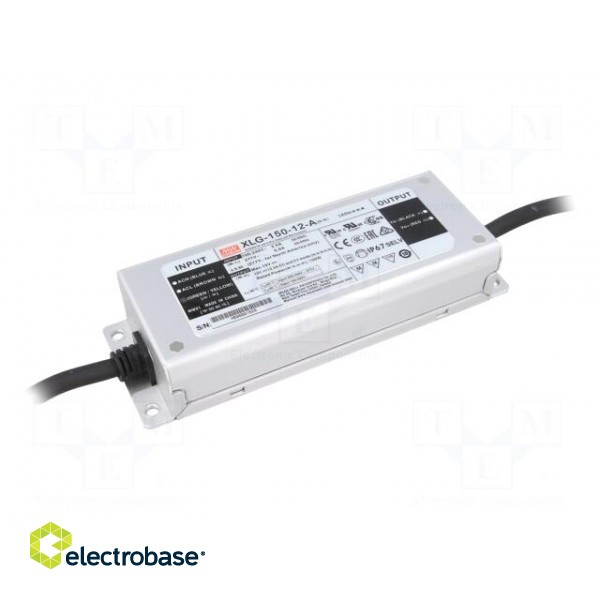 Power supply: switched-mode | LED | 150W | 12VDC | 12500mA | 100÷305VAC