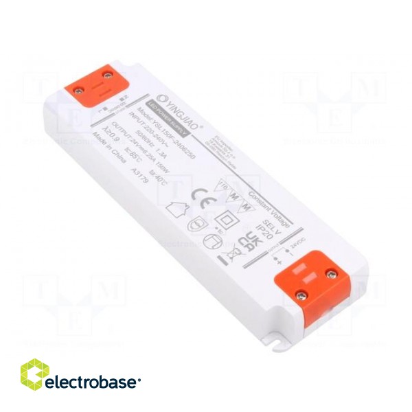 Power supply: switched-mode | LED | 150W | 24VDC | 6.25A | 220÷240VAC